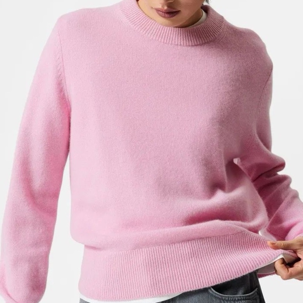 NEW CASHMERE & Other Stories Pink Cashmere Jumper - Picture 4 of 6